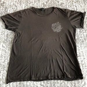 OBEY - Charcoal Motorcycle T-Shirt Size L